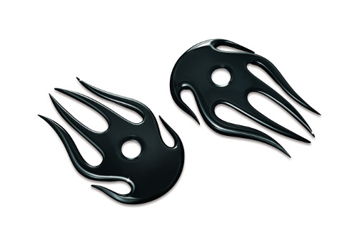 FLAME MIRROR COVER GLOSS BLACK